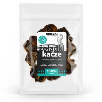 UNISZKI Żołądki kacze naturalny przysmak z podrobów dla psa 150g