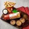 MEATLOVE Senior BEEF & POULTRY  Mokra karma dla psa bogata w Kurczaka i wołowinę z batatem, dziką różą i miłorzębem dla seniorów baton 400g