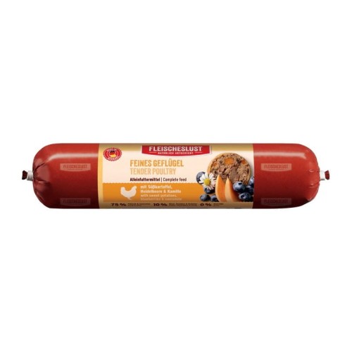 MEATLOVE Kurczak z batatem, jagodą i rumiankiem TENDER POULTRY baton dla psa 800g