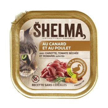 Shelma Mokra karma dla kota z kaczką i kurczakiem 100g