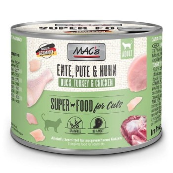 MAC'S CAT Mokra karma dla kota Kaczka, indyk i kurczak 200g