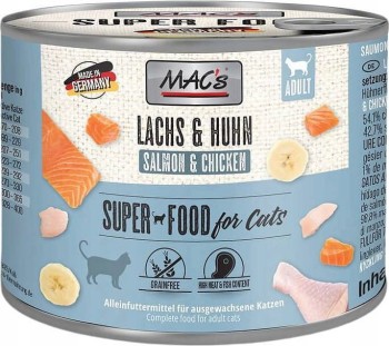 MAC'S CAT Mokra karma dla kota Łosoś i kurczak 200g