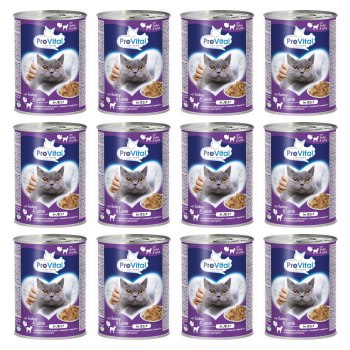PREVITAL Cat Food Mokra karma dla kota z Jagnięciną i Indykiem w galaretce 12x415g ZESTAW