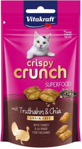 Vitakraft Crispy Crunch Przysmak dla kota Indyk i Chia 60g