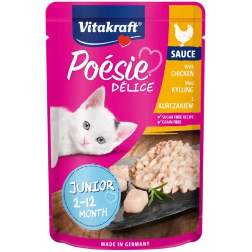 Vitakraft Poésie Délice Junior Kurczak – Mokra Karma dla Kociąt 85g