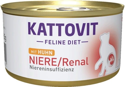 KATTOVIT PUSZKA NIERE/RENAL KURCZAK – Mokra karma dla kotów z chorobami nerek 85g