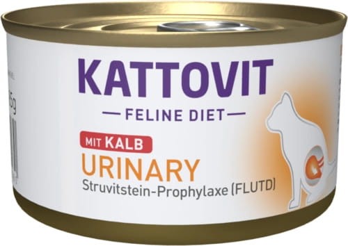 KATTOVIT PUSZKA URINARY CIELĘCINA - Mokra karma dla kotów z problemami dróg moczowych 85g