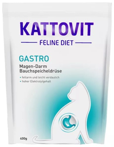 KATTOVIT KARMA SUCHA GASTRO - Dieta dla kotów z problemami żołądkowo-jelitowymi 400g