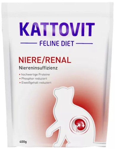 KATTOVIT KARMA SUCHA NIERE RENAL - Dieta dla kotów z chorobami nerek 400g