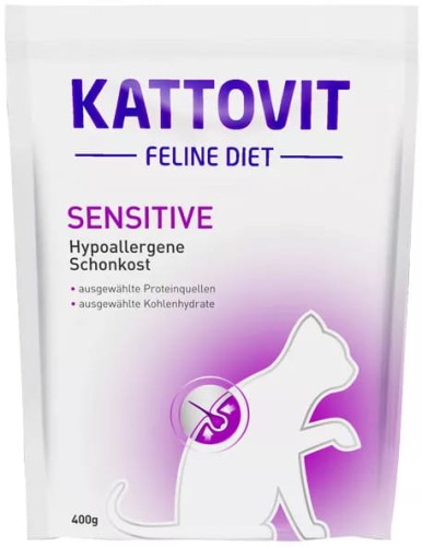 KATTOVIT KARMA SUCHA SENSITIVE - Dieta dla kotów z alergiami i nietolerancjami 400g
