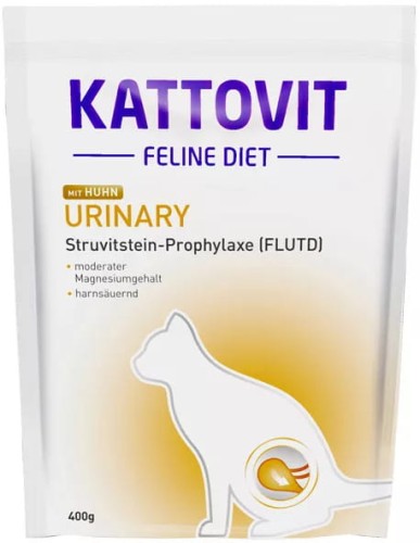 KATTOVIT KARMA SUCHA URINARY KURCZAK - Dieta dla kotów ze schorzeniami dróg moczowych 400g