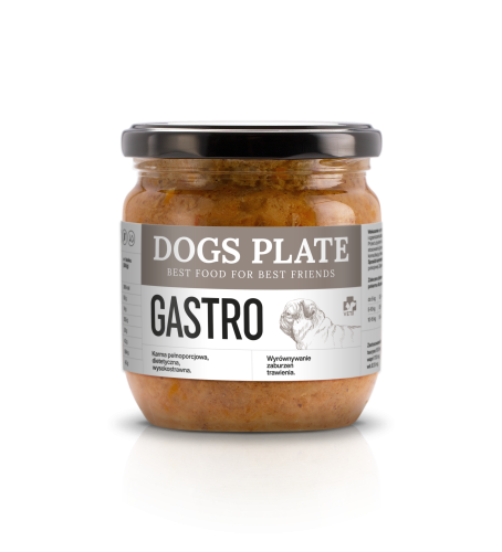 Dogs Plate Vet Gastro – Specjalistyczna Karma dla pas z Sarny 360g