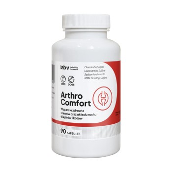 Lab-v Arthro Comfort wsparcie stawów i układu ruchu dla psa i kota 90 kaps.