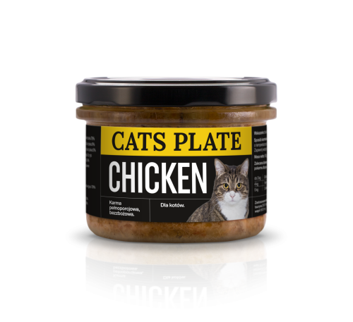 Cats Plate Chicken – Mokra Karma z Kurczakiem dla Kota 180g