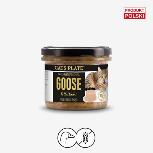 Cats Plate Goose Mousse – Mus z Mięsa z Gęsi dla Kota 100g