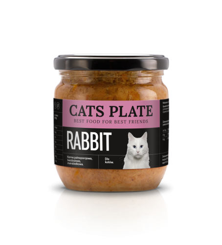 Cats Plate Rabbit – Karma z Mięsa Królika dla Kota 360g