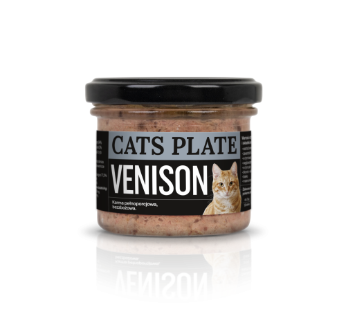 Cats Plate Venison – Monobiałkowa Karma z Sarny dla Kota 100g