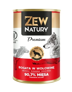 ZEW NATURY PREMIUM Mokra karma dla psa z Wołowiną i Wieprzowiną 400g