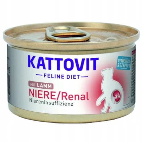 Kattovit Niere/Renal Karma Dla Kotów z Niewydolnością Nerek Jagnięcina 85g