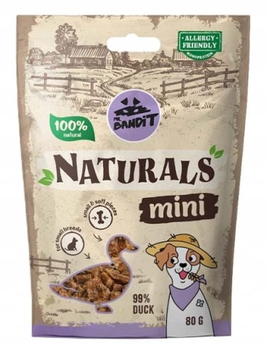 MR.BANDIT Naturals – Przysmaki treningowe dla psa Mini Kaczka 80g