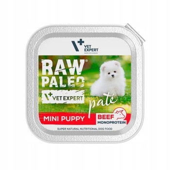 Raw Paleo Beef Pate – Karma pasztet dla szczeniąt małych ras Wołowina 150g