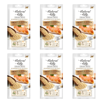 Natural Kitty Superfood Kurczak Komosa Ryżowa dla Kota 6x(4x12g) ZESTAW