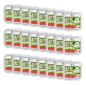 Raw Paleo Beef Pate Karma dla szczeniąt małych ras Wołowina 24x150g ZESTAW