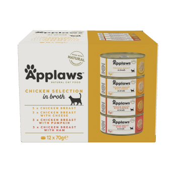 APPLAWS Cat Multipak Mokra karma dla kota mix smaków z kurczakiem 12x70g