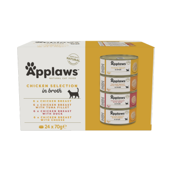 APPLAWS Cat Multipak Mokra karma dla kota mix smaków z kurczakiem 24x70g