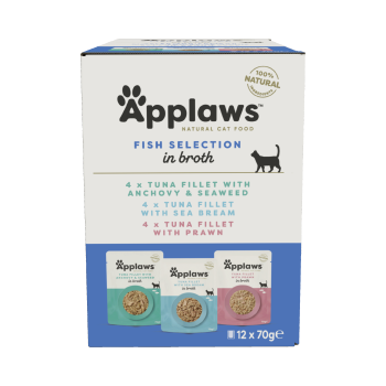 APPLAWS Cat Multipak mix smaków z rybą w saszetkach dla kota 12x70g
