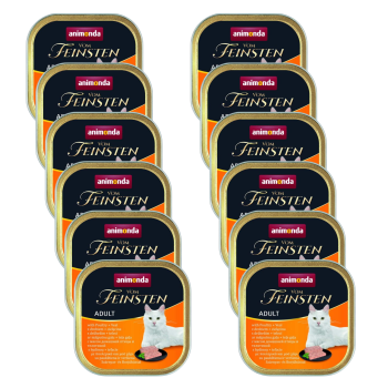 Animonda Vom Feinsten mokra karma kota Adult drób cielęcina 12x100g ZESTAW