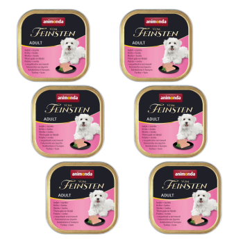 Animonda Vom Feinsten Adult karma dla psa Indyk Szynka 6x150g ZESTAW