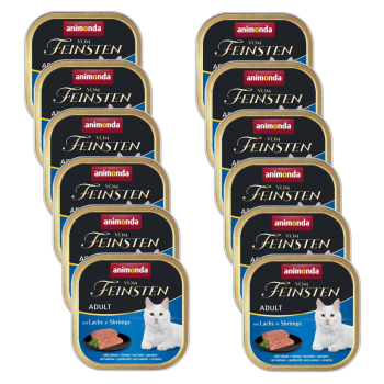 Animonda Vom Feinsten mokra karma kota Adult łosoś krewetki 12x100g ZESTAW