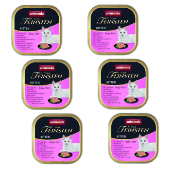 Animonda Vom Feinsten Kitten Baby Paté karma Drób wołowina 6x100g ZESTAW