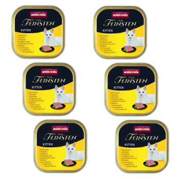 Animonda Vom Feinsten mokra karma dla kota Kitten drób 6x100g ZESTAW