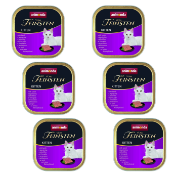 Animonda Vom Feinsten mokra karma dla kota Kitten jagnięcina 6x100g ZESTAW