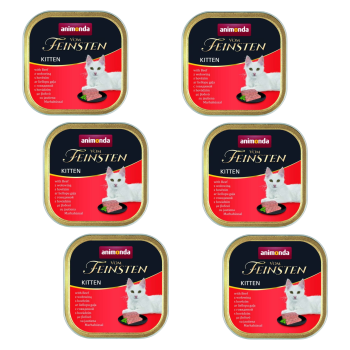 Animonda Vom Feinsten mokra karma dla kota Kitten wołowina 6x100g ZESTAW