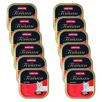 Animonda Vom Feinsten mokra karma dla kota Kitten wołowina 12x100g ZESTAW