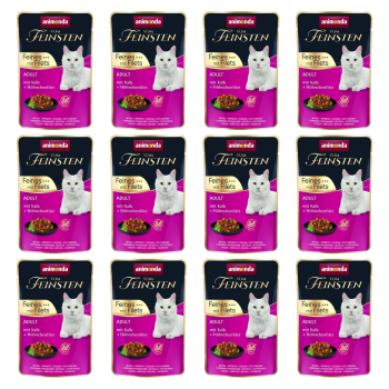 Animonda Vom Feinsten mokra karma dla kota Cielęcina Kurczak 12x85g ZESTAW