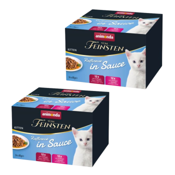 Animonda Vom Feinsten mokra karma kota drób, krewetki 2xMixpack 24x85g