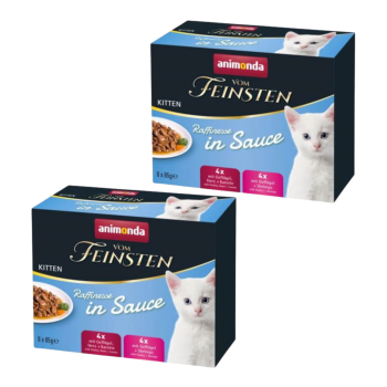 Animonda Vom Feinsten mokra karma dla kota drób krewetki 2xMixpack 8x85g