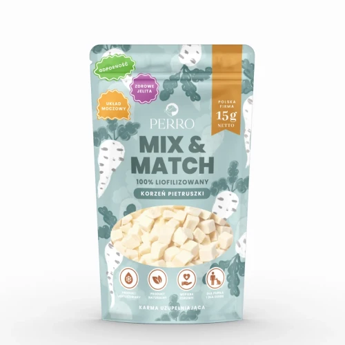 PERRO MIX & MATCH Naturalne przysmaki liofilizowane dla psa Pietruszka 15g