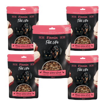 FITMIN FFL dog&cat Naturalny przysmak dla psa i kota Kaczka 5x30g ZESTAW