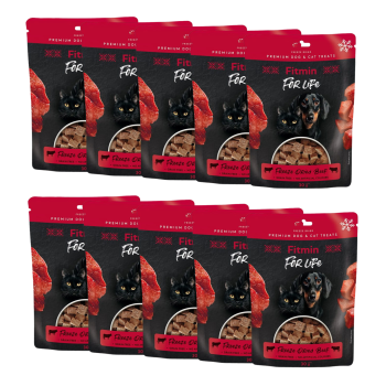 FITMIN FFL dog&cat Naturalny przysmak dla psa i kota Wołowina 10x30g ZESTAW