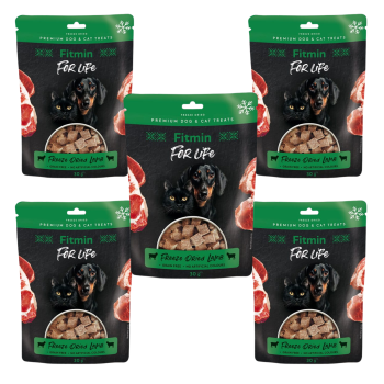 FITMIN FFL dog&cat Naturalny przysmak dla psa kota Jagnięcina 5x30g ZESTAW