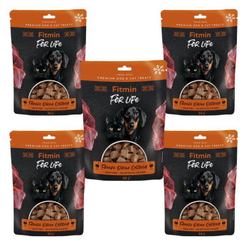 FITMIN FFL dog&cat Naturalny przysmak dla psa i kota Struś 5x30g ZESTAW