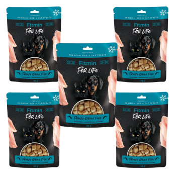 FITMIN FFL dog&cat Naturalny przysmak dla psów i kotów Ryba 5x30g ZESTAW