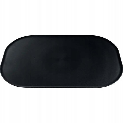 Fiboo – Antypoślizgowa mata pod miski z rantem 47×30 cm (Czarna)