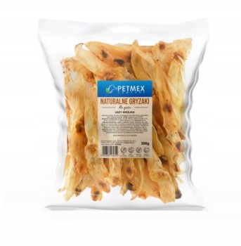 PETMEX – Naturalny przysmak dla psa Uszy królika 500g