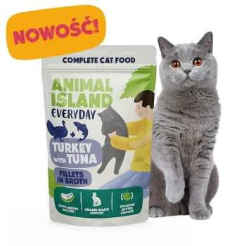 Animal Island Everyday - Mokra karma dla kota Indyk i Tuńczyk 85g